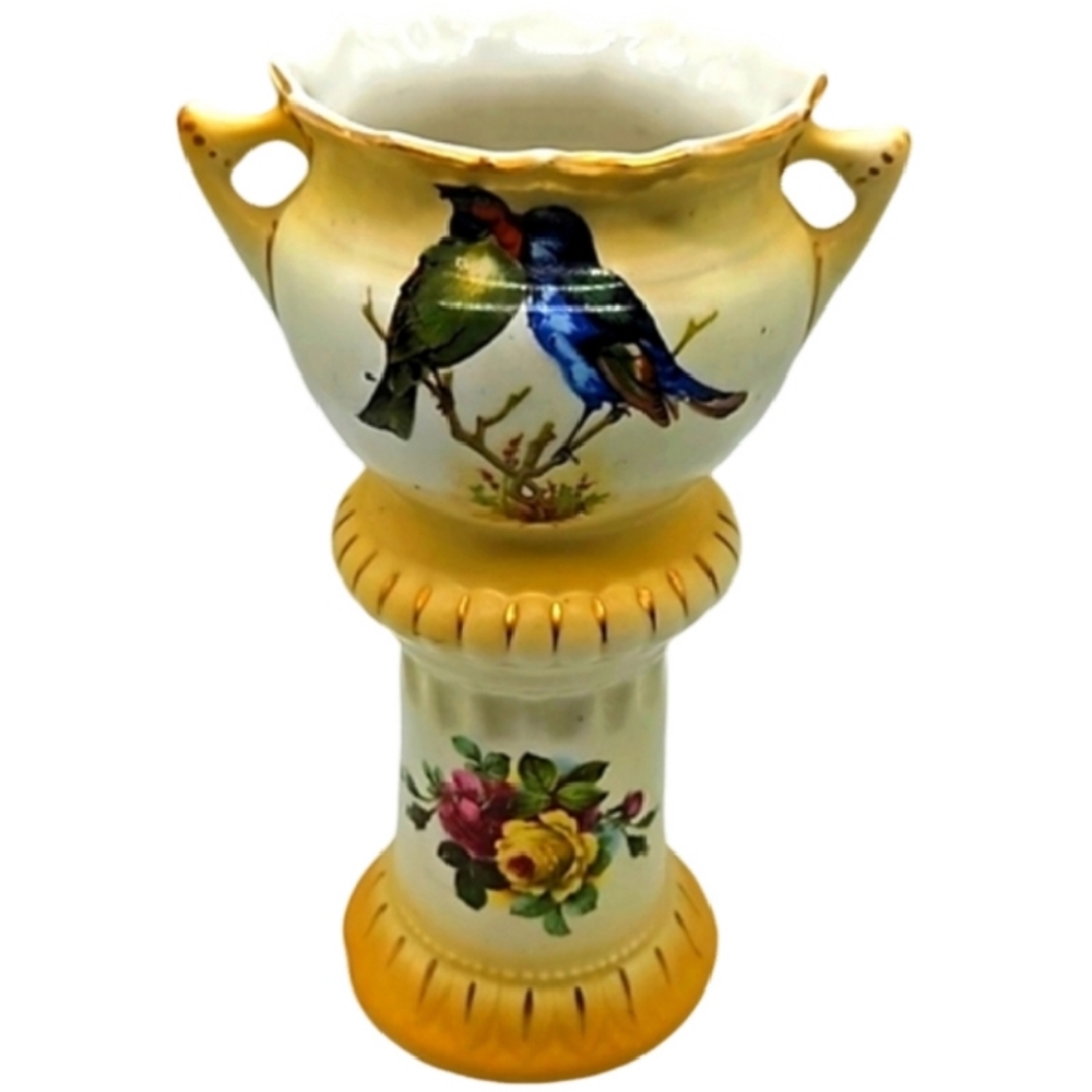 🏺Austrian Ceramic Vase with Birds